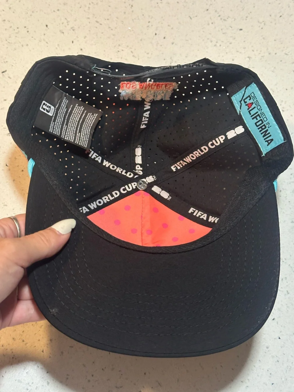 FIFA World Cup 2026 Los Angeles Premium Water-Resistant Flat Bill Cap  NWT